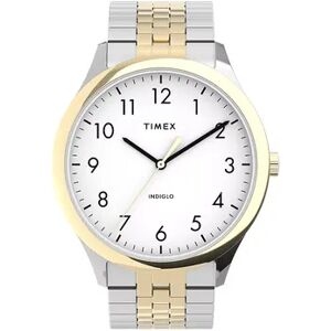 Timex Men's Two Tone Easy Reader Expansion Band Watch - TW2U40000JT, Size: Large, Multicolor