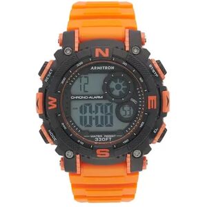 Armitron Pro Sport Men's Orange Strap Digital Watch - 40-8284BOR, Size: XL