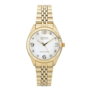 Unbranded American Exchange Women's Genuine Diamond Collection Gold Tone Bracelet Watch, Size: Medium