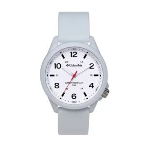Columbia Men's Crestview White Silicone Strap Watch, Size: Large