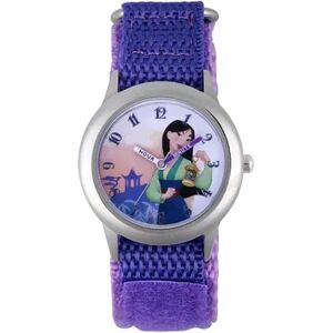 Licensed Character Disney Princess Watch Mulan Kids' Time Teacher Watch, Girl's, Size: Medium, Purple