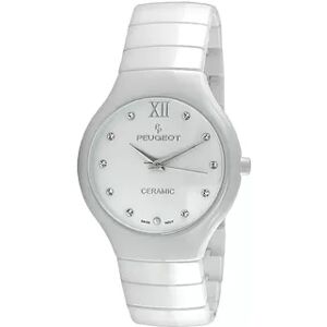 Peugeot Women's Ceramic Crystal Watch - PS4898WT, White