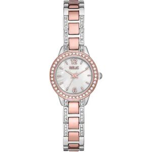 Relic by Fossil Women's Tenley Crystal Accent Two Tone Watch - ZR34588, Size: Small, Multicolor