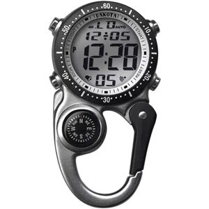 Dakota Digi Clip Carabiner Clip Watch, Men's, Size: Medium, Silver