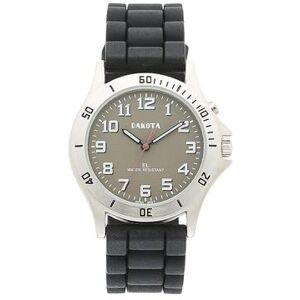 Women's Dakota EL Silicone Band Nurse Watch, Size: Medium, Black