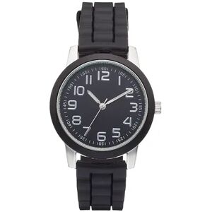 Kohl's Women's Black Silicone Watch