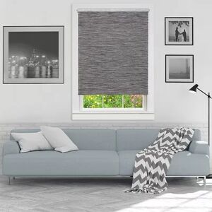 Achim Jute Cordless Privacy Shade, Grey, 48X72