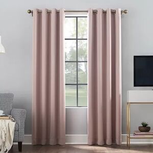 Sun Zero Oslo Theater Grade Extreme 100% Blackout Curtain Grommet Panel, Light Pink, 52X95