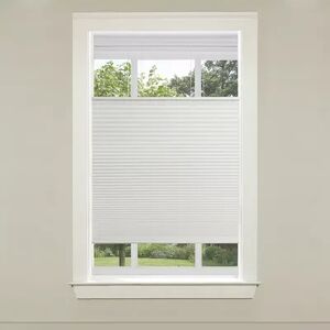 HARPER LANE Top Down Bottom Up Cordless Cellular Shade, White, 34X64