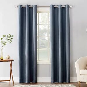 Sun Zero 1-Panel Cooper Thermal Insulated Curtain, Blue, 40X84