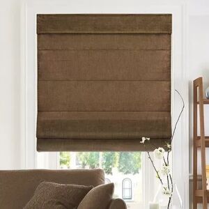 Chicology Roman Shade, Brown, 34X64