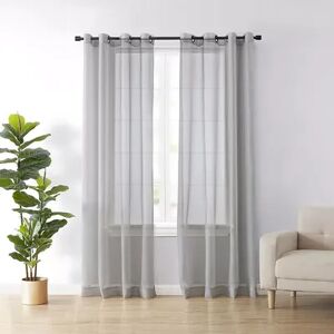 Arm & Hammer Arm and Hammer Curtain Fresh Odor-Neutralizing Window Curtain, Grey, 59X108