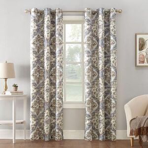 Sun Zero 1-Panel Regina Thermal Insulated Curtain, Grey, 40X84