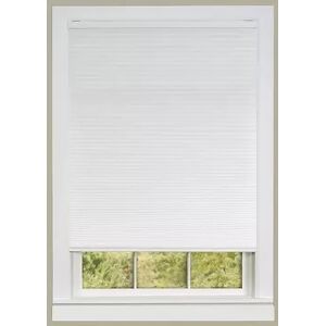 Achim Light Filtering Cordless Honeycomb Cellular Shade, White, 23X64