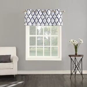 The Big One Geometric Decorative Window Valance, Blue, 54X17