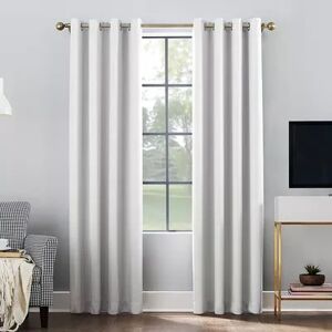 Sun Zero Oslo Theater Grade Extreme 100% Blackout Curtain Grommet Panel, Beig/Green, 52X108