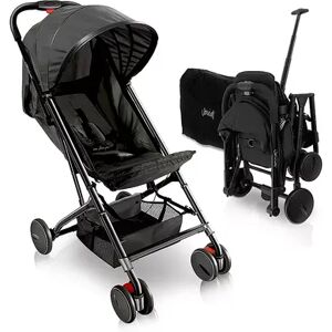 Jovial Portable Folding Lightweight Compact Baby Stroller with Travel Bag, Black, Grey