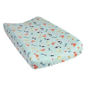 Trend Lab Dinosaurs Deluxe Flannel Changing Pad Cover, Multicolor