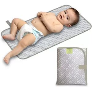 KeaBabies Portable Diaper Changing Pad, Waterproof Foldable Baby Changing Mat, Travel Diaper Change Mat, Med Grey