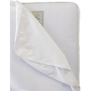LA Baby Full-Size Waterproof Crib Mattress Pad, White
