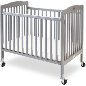 Little Wood Portable Folding Crib by LA Baby, Grey