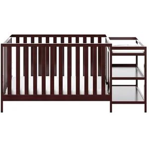 Storkcraft Pacific 4-in-1 Convertible Crib & Changer, Brown