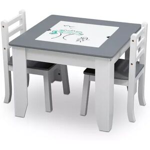 Delta Children Chelsea Table and Chairs Set, Grey