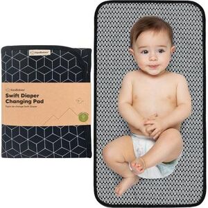 KeaBabies Portable Diaper Changing Pad, Waterproof Foldable Baby Changing Mat, Travel Diaper Change Mat, Grey