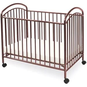 LA Baby Classic Rolling Portable / Mini Crib, Brown