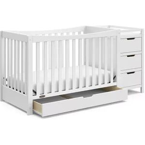 Graco Remi 4-in-1 Convertible Crib & Changer, White