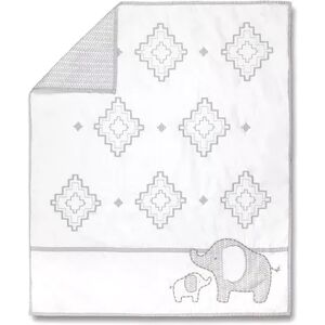 Wendy Bellissimo Hudson Elephant Reversible Crib Quilt, Grey
