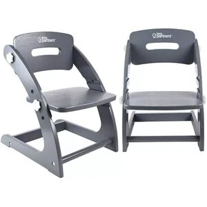 Little Partners 2 Pack Grow With Me Chairs, Grey