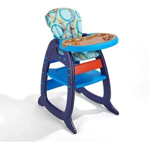 Badger Basket Envee II Baby High Chair with Playtable Conversion, Blue