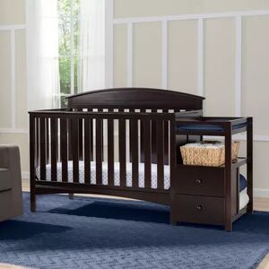 Delta Children Abby Convertible Crib N Changer, Dark Brown, INFANT