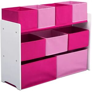 Delta Children Deluxe Multi-Bin Toy Organizer Bins, Pink