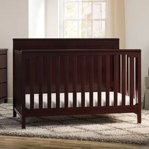 Storkcraft Alpine 4-in-1 Convertible Crib, Dark Brown