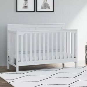 Storkcraft Alpine 4-in-1 Convertible Crib, White