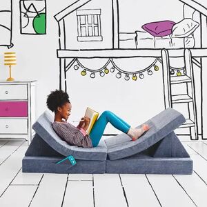 YOURIGAMI PLAY SOFA Yourigami Folding Convertible Kids and Toddler Play Couch, Blue