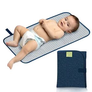 KeaBabies Portable Diaper Changing Pad, Waterproof Foldable Baby Changing Mat, Travel Diaper Change Mat, Brt Blue