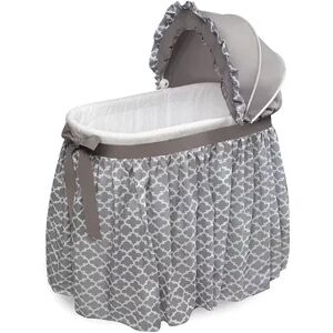 Badger Basket Wishes Oval Bassinet & Full Length Skirt, Multicolor