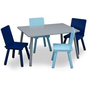 Delta Children Kids' Table and 4 Chair Set, Lt Beige