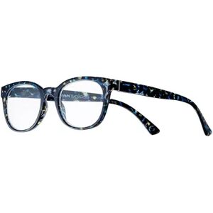 Women's Modera by Foster Grant Kinsley Blue Leopard Square Reading Glasses, Size: +1.5, Multicolor