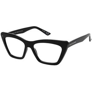 Privé Revaux Women's Privé Revaux The Morphe RP100640 55mm Blue Light Blocking Glasses, Size: +3.0, Black