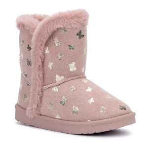 Olivia Miller Samantha Girls' Butterfly Slipper Boots, Girl's, Size: 4, Pink