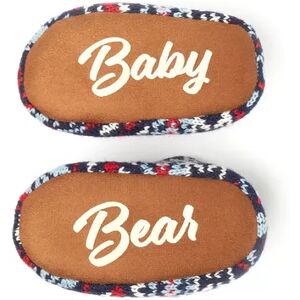 Baby Dearfoams Baby Bear Warm Up Bootie Slippers, Infant Boy's, Size: 9-12, Red Blue