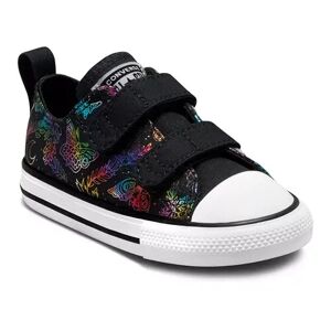 Converse Chuck Taylor All Star 2V Rainbow Butterfly Baby / Toddler Girls' Sneakers, Toddler Girl's, Size: 8 T, Black