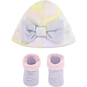 Nike Baby Girl Nike Tie Dye Bow Turban & Booties Set, Size: 0-6, Lt Purple