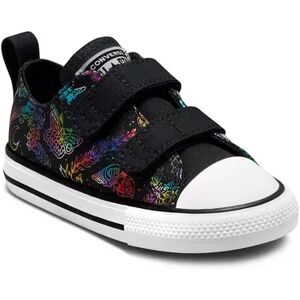 Converse Chuck Taylor All Star 2V Rainbow Butterfly Baby / Toddler Girls' Sneakers, Toddler Girl's, Size: 10 T, Black