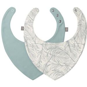 Baby Girl goumi 2-Pack Organic Cotton Blend Reversible Bandana Bibs, Multicolor