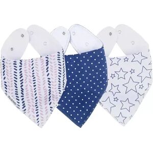 Bazzle Baby 3-pk.Stars & Stripes Bandana Bib Set, Multicolor